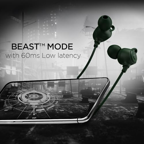 Image of boAt Rockerz 109 Bluetooth Neckband with 40 hrs Playback,ENx Technology, Beast Mode (60ms), Magnetic Buds, Dual Pairing, ASAP Charge, IPX5 Water Resistance(Fern Green)