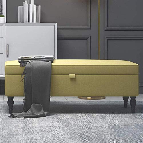 Banc de chambre rembourré anti désordre avec coffre à jouets et assise de lit intégrée