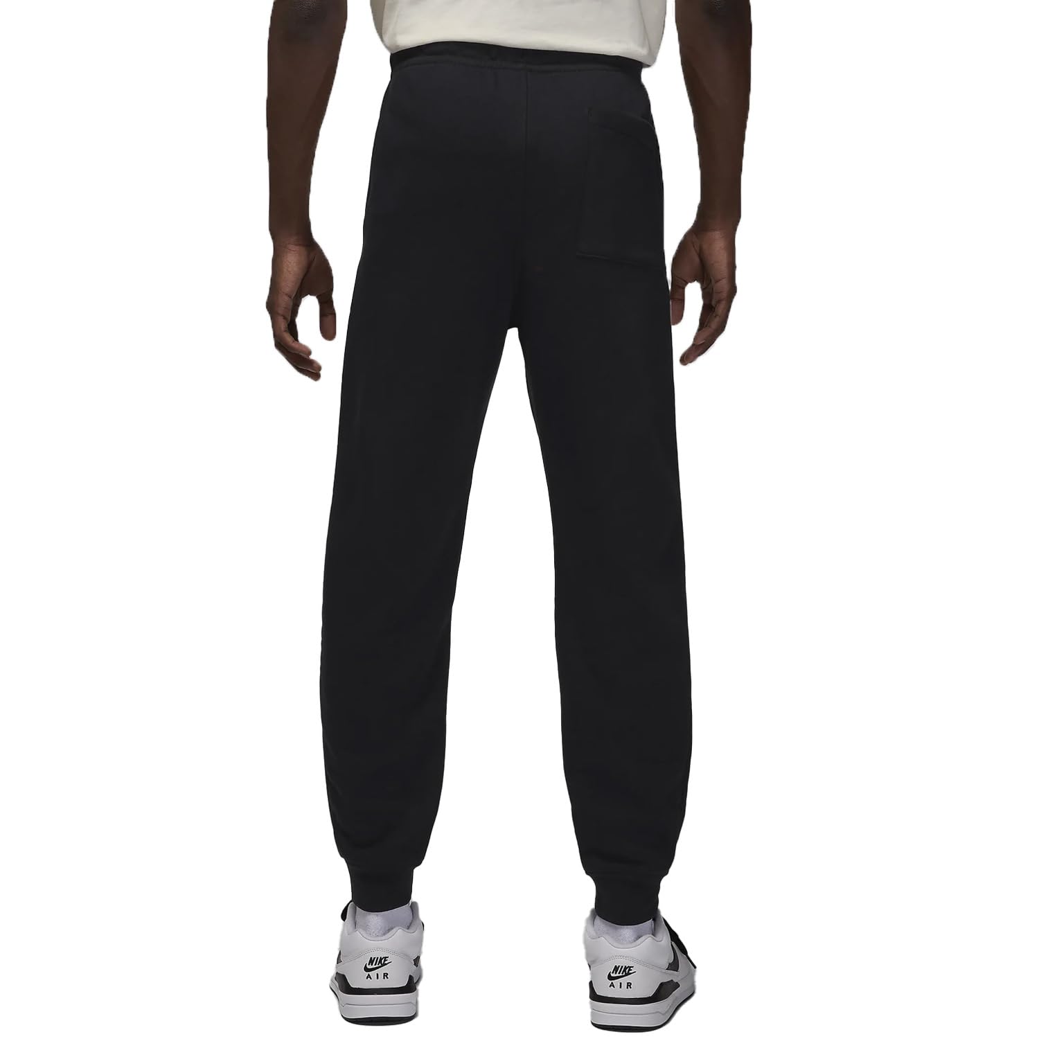 Jordan Brooklyn Fleece Men's Pants (FV7277-010, Black/White) Size XX-Large