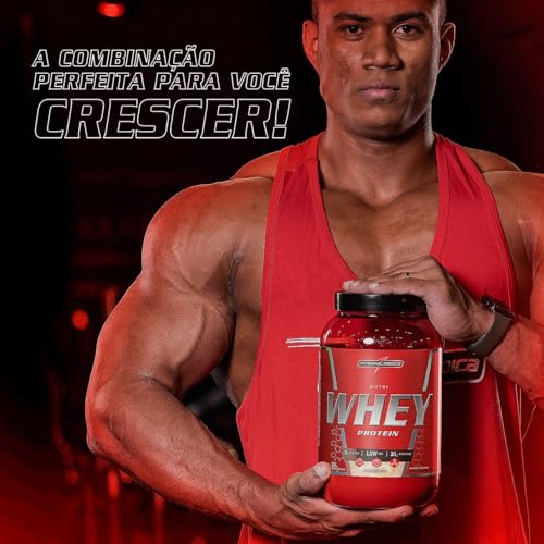 Integralmédica - Nutri Whey Protein Baunilha - Suplemento Alimentar Hipercalórico, Ganho Muscular e Recuperação Pós-Treino - Fonte de Proteínas e Carboidratos - Pote 900g