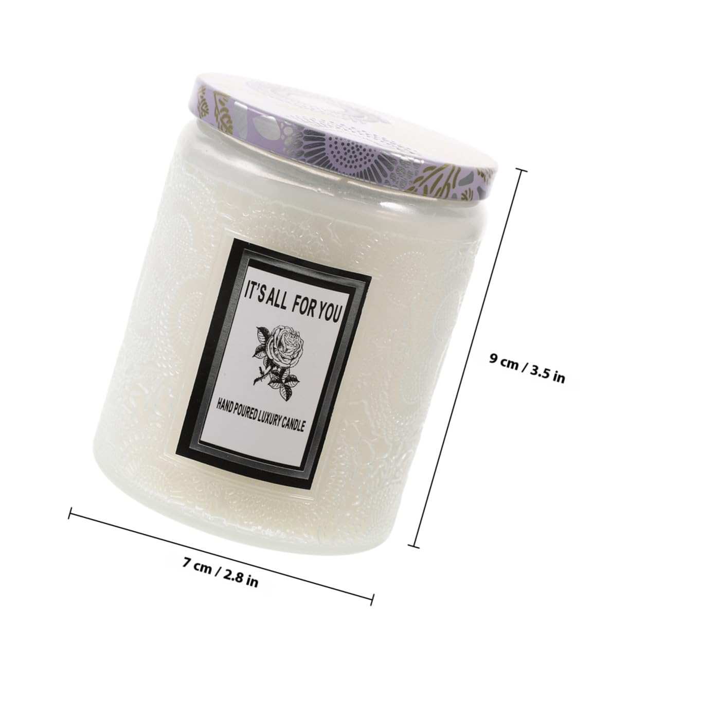 MAGICLULU 3st Desktop-kerzendekor Duftkerzen Lavendel Teelichter Kerzen Kerzenhalter Kerzenherstellung Kit Dekorativ Gewächshaus Duftend Flackern Kerzenwachs Stinkend Laternen Weiß Glas