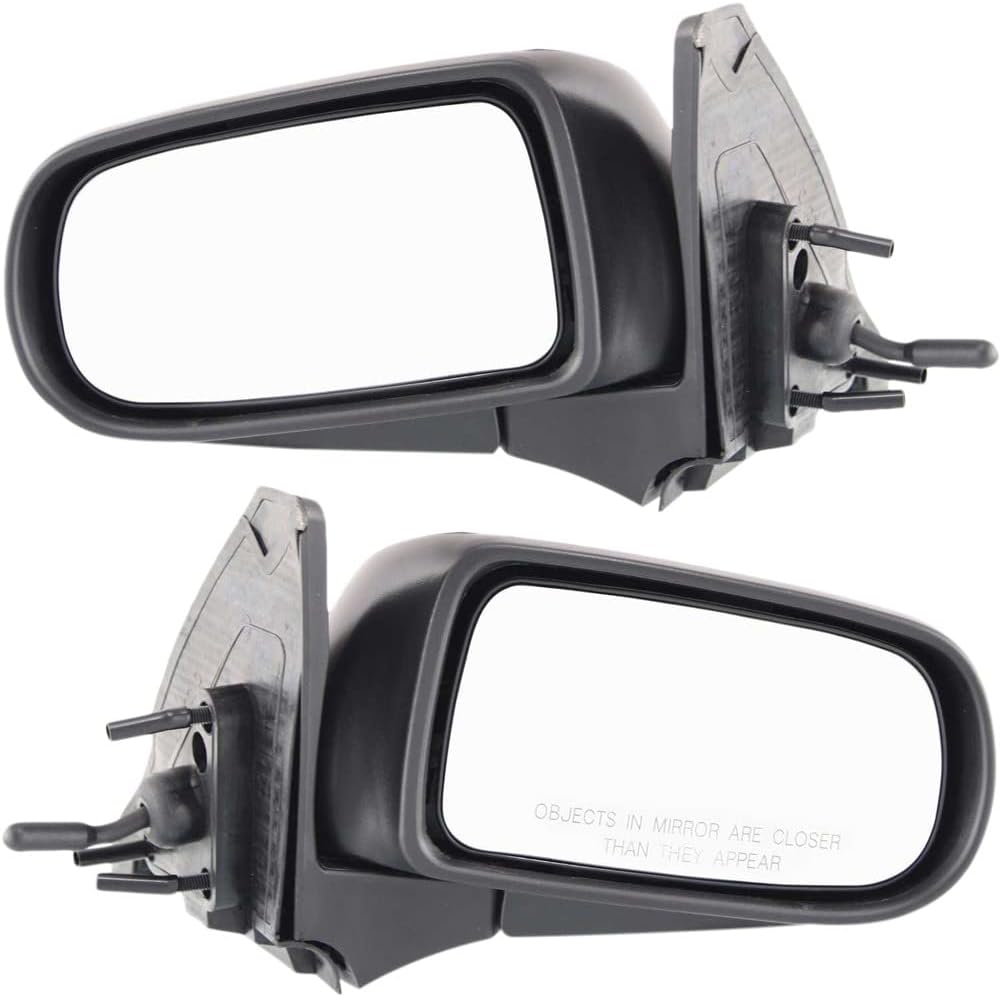 Garage-Pro Driver & Passenger Side Manual Lever Control Mirrors for Mazda Protege 1999-2003 Textured