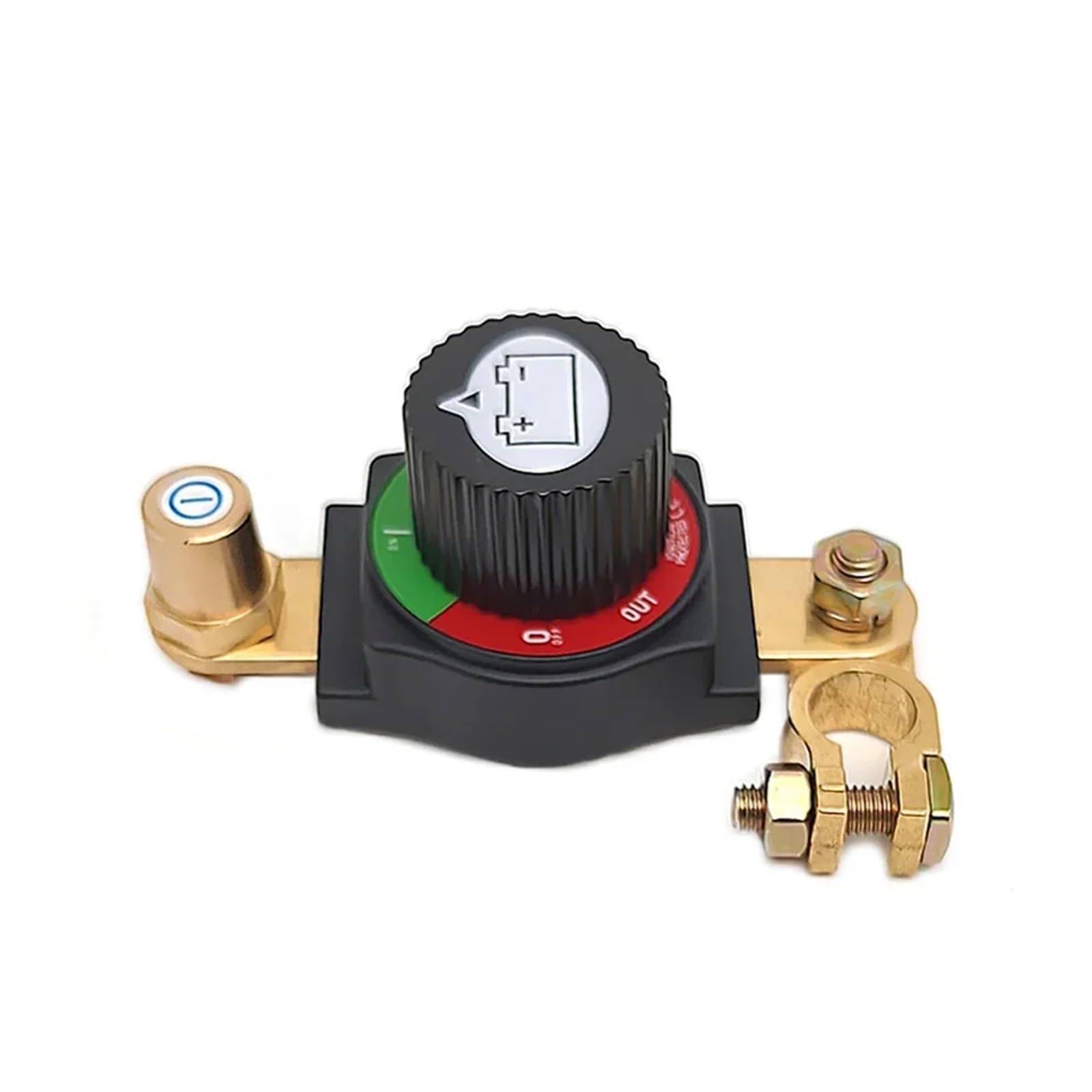 1 unidad de interruptor de corte maestro de batería resistente al agua for RV ATV barco 12V 48V de alimentación aislador de latón con giratorio(C71002-Negative)