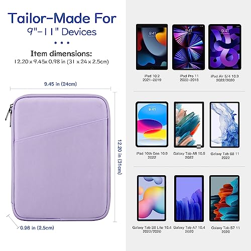 Dadanism 9-11" Tablet Sleeve Bag Carrying Case for iPad (A16) 11th Gen 11", iPad 10th Gen 10.9" Air 5/4, iPad Air M4/Pro 11" - Image 2