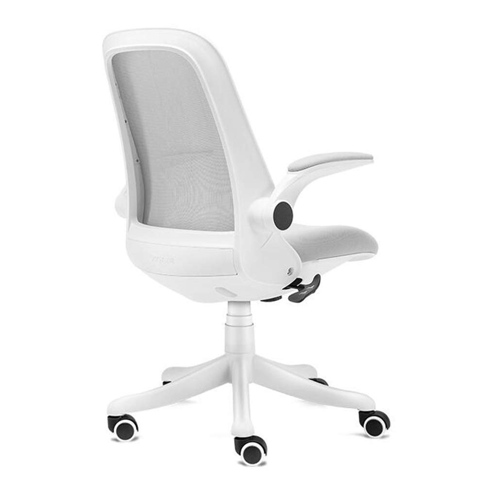 Ergonomiczne krzesło biurowe z siatki z regulowaną wysokością i podnoszonymi podłokietnikami, obrotowe krzesło biurkowe do użytku domowego lub biurowego