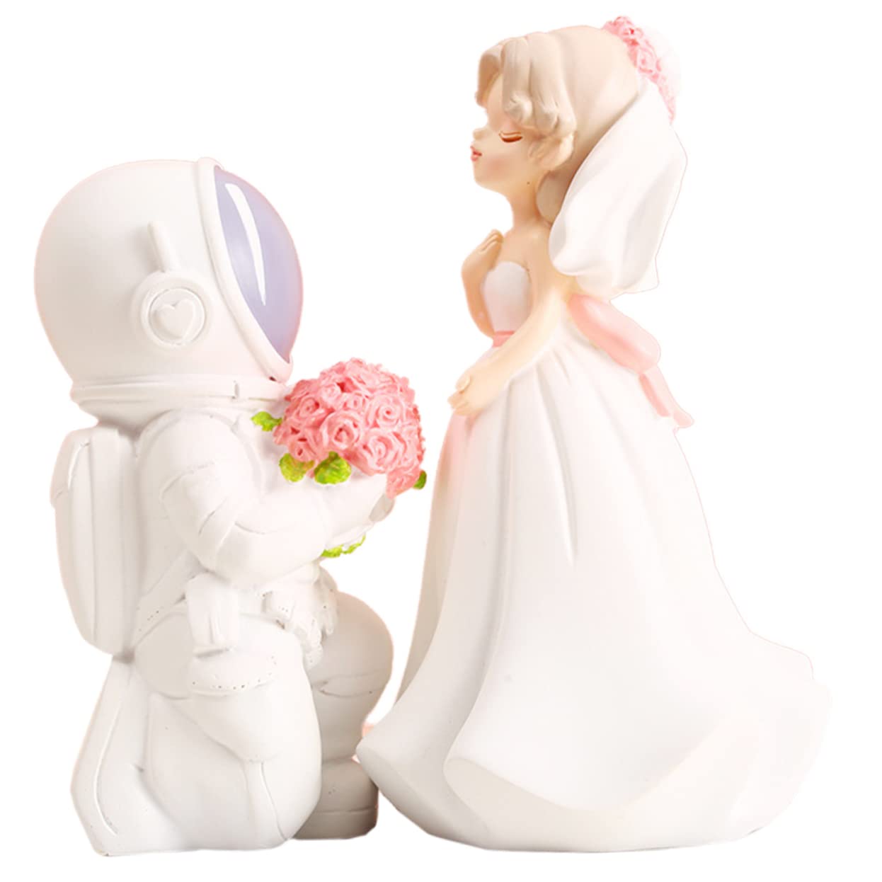 STOBAZA 1paar Hochzeitsdeko Brautpaar Figur Aus Resin Charmante Tischdeko Für Hochzeit Verlobung Und Jubiläum Romantisches Für Stabil Und Langlebig Für Zuhause Und Veranstaltungen