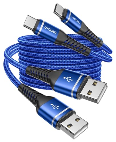 Image of USB to USB C Cable Fast Charging 3FT, 2Pack USBA to USBC Cable for CarPlay