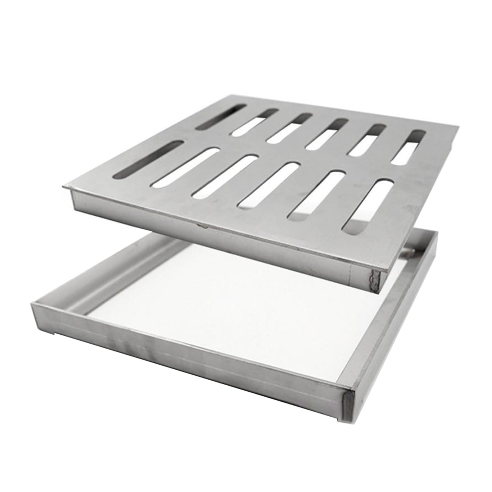 Griglia Passerella In Acciaio Zincato Griglia Pavimento Con Scarico Grigliato Grondaia 1000 Mm X 1000 Mm - Foto 7