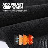 WTACTFUL Balaclava Half Face Mask for Men Women Windproof Warm Thermal Breathable for Skiing Snowboarding Motorcycle Cycling Hiking Winter Outdoor Sports 2pcs-Black #1 - Image 7