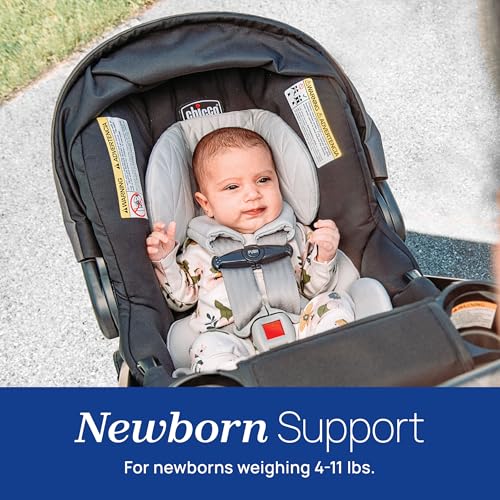 Chicco KeyFit 30 ClearTex Rear-Facing Infant Car Seat with Base | Lightweight, Click-In Stroller Attachment, Newborn Head & Body Support, 1-Hand Handle, UPF 50+ Canopy, 4-30lbs., Pewter - image 9