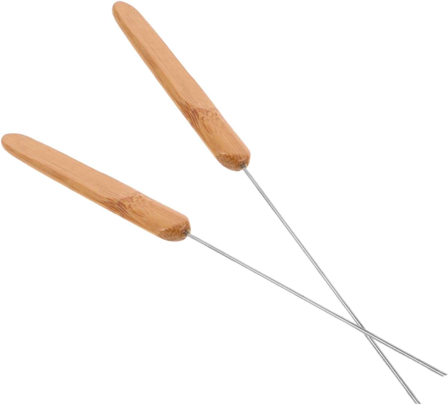CHILDWEET 2pcs Stainless Steel Baiting Needles Fishing Rigging Tool for Live Worms Carp Line Splicing, Freshwater Saltwater Anglers Bait Threading Equipment