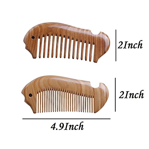Pack de 2 Peines de Madera Antiestáticos miniatura 4