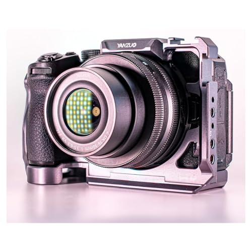 Image of YANZUO 140g Ultra-Lightweight Aluminum Alloy Camera cage for Nikon Z30, Featuring Arca-Swiss Mount with Quick-Release and Cold-Weather Boot (Gray)