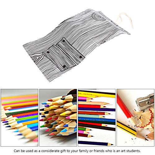 Toddmomy 1 pç bolsa organizadora de lápis com 48 furos, bolsa multifuncional de papelaria durável, b