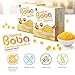 J WAY Bursting Popping Passion Fruit Boba Pearls, Passion Fruit Syrup, Non-Dairy, Fat-Free Popping Tapioca Boba for Beverages, Sweets, Ice Cream, 1.8oz (Pack of 6)
