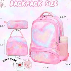 Unicorn Backpack for Girls School Backpack for Girls Unicorn Bookbag School Bag Set for Elementary Back to School Unicorn Backpack for Girls School Backpack for Girls Unicorn Bookbag School Bag Set for Elementary Back to School