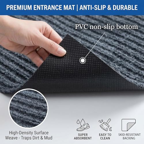 Tapis entrée intérieur antidérapant pour maison propre