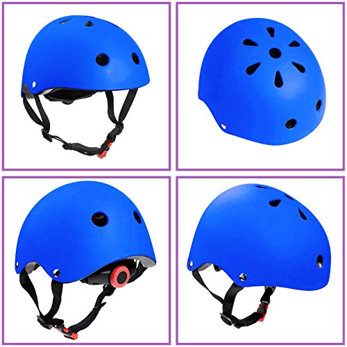 Image of Adjustable Helmet for Ages 3-16 Kids Toddler Boys Girls Youth,Protective Gear with Elbow Knee Wrist Pads for Multi-Sports Skateboarding Bike Riding Scooter Inline skatings Longboard Roller Skate
