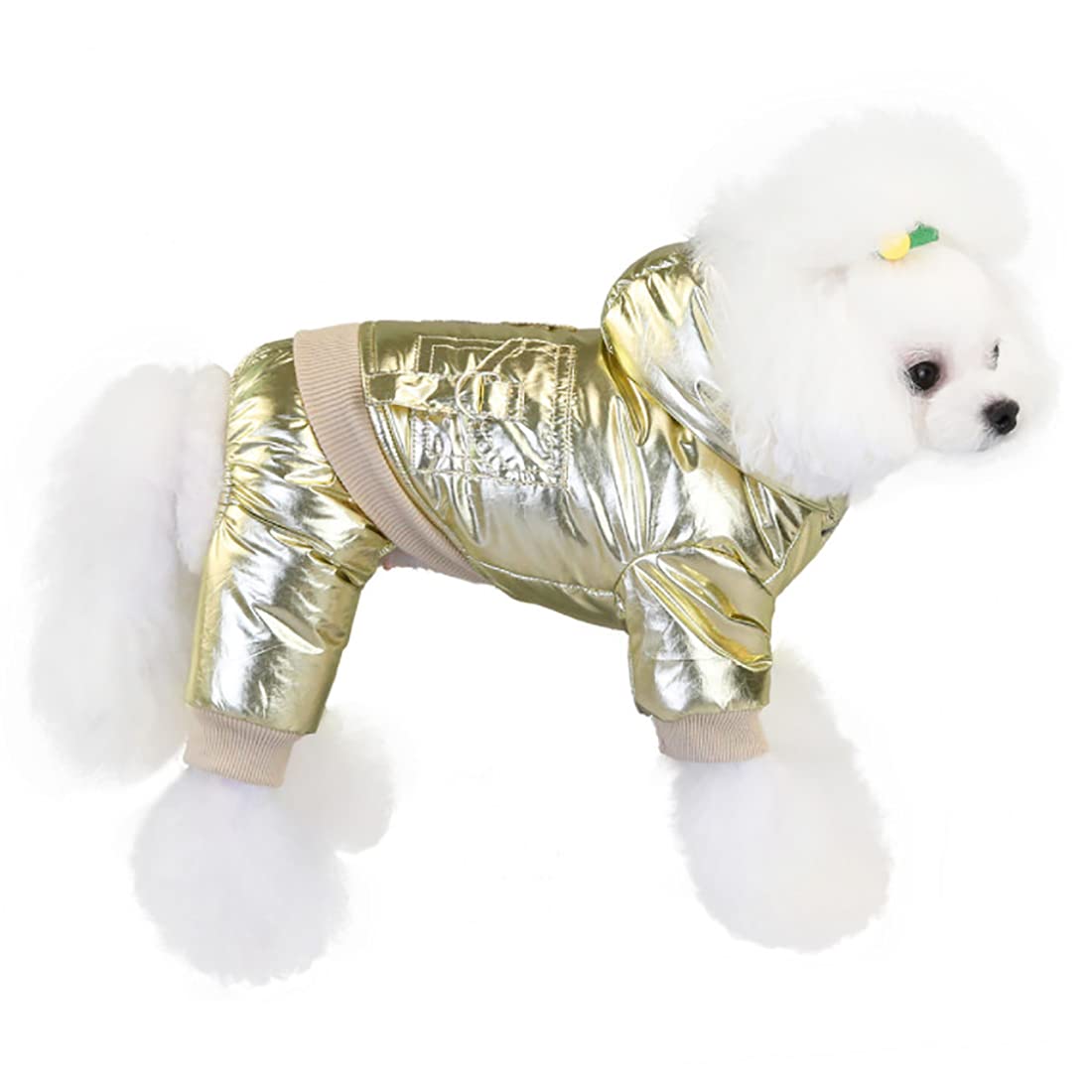 Warmer Hundeoverall 4-beinig - Baumwoll Wintermantel Für Kleine & Mittelgroße Hunde