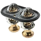 MotoRad 717-200 Thermostat Engine Coolant Thermostat Fits Ford F-250 Super Duty 11–23 F-350 Super Duty 11–23 Mustang 20–22 F-150 23 F-650 11-21 F-750 11-21 BC3Z8575E BC3Z8575D BC3Z8575A