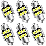 AUXLIGHT 6614 6641 6612F 6615 F30-WHP TS-14V1CP 29MM 1.14”Festoon LED Interior Light Bulbs 6000K...