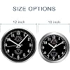 HITO 10Inch & 12Inch Silent Wall Clocks (Black & White)