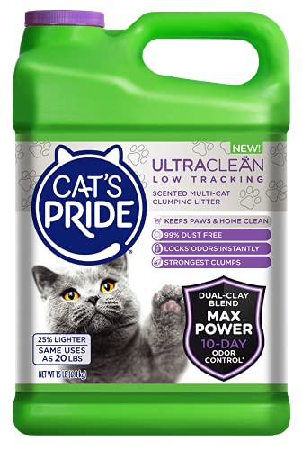 Cat's Pride Max Power UltraClean Low-Tracking Litter: Perfect for Multi-Cat Homes