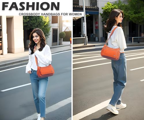 Image of Pealwel Casual Crossbody Bag with Anti Theft Pocket - Women Lightweight Water-Resistant Purse Bag