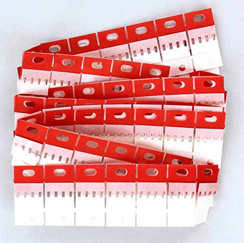 Hama Klebefolie f&uuml;r Super 8 Filme, 100 St&uuml;ck, Cinekett, Rot 3755