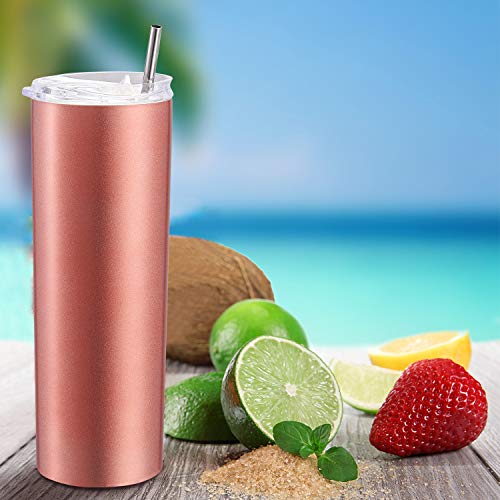 4 Pack Classic Tumbler Stainless Steel Double-Insulated Water Tumbler Cup With Lid And Straw Vacuum Travel Mug Gift With Cleaning Brush #TOP6
