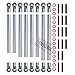 INJORA 313MM Wheelbase Link Rod for 1/10 RC Car Crawler Axial SCX10, 8pcs/lot,Aluminum Alloy(Grey)