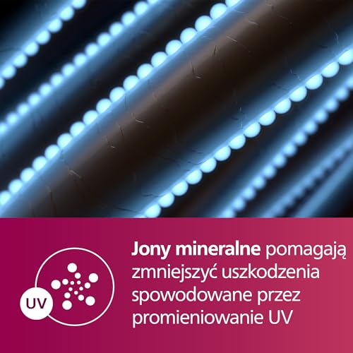 Philips do włosów Prostownica z serii 7000, technologia ThermoShield, jonizacja, wałki pokryte powłoką ceramiczną wzbogaconą olejem arganowym, metaliczny turkus, model BHS732/00