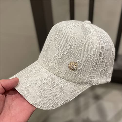 Casquette anti-UV en dentelle respirante visière été femme