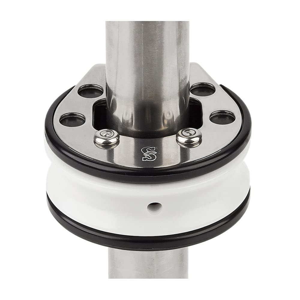Schaefer Clear Step Furling Lead Block with Mounts Over 1-Inch/25mm Stanchions for Outside Stainless Steel Cheek