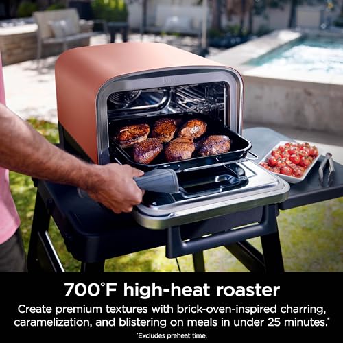 Ninja Woodfire Oven & Smoker, 8-in-1, Heats to 700°F, Terracotta Red, OO101 - image 7