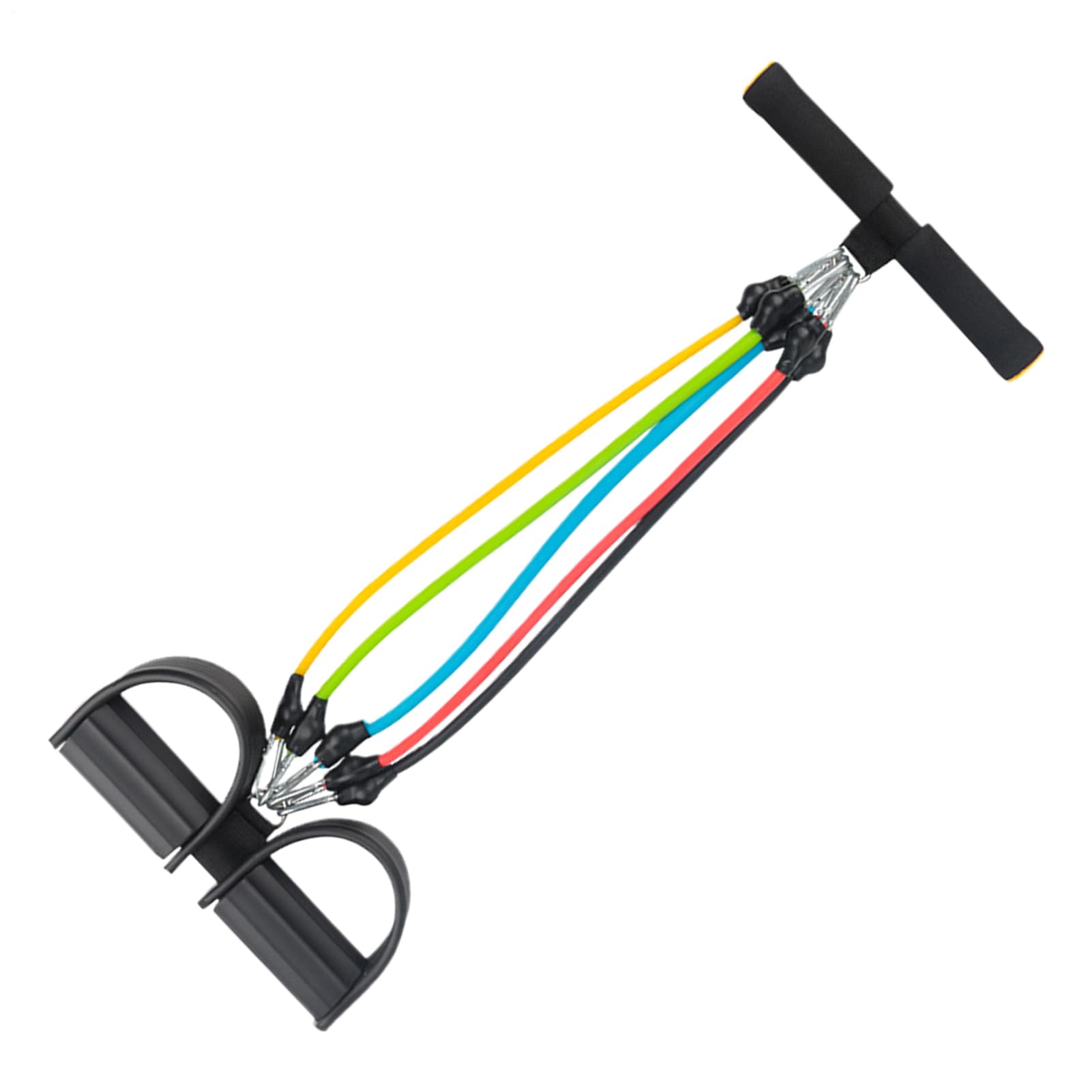 Pedal Puller Resistance Band,5 Tube Strength Stretching Band,Pedal Strength Training Rope | for Home Workout Gym Yoga Pilates Exercise Sports Fitness Office