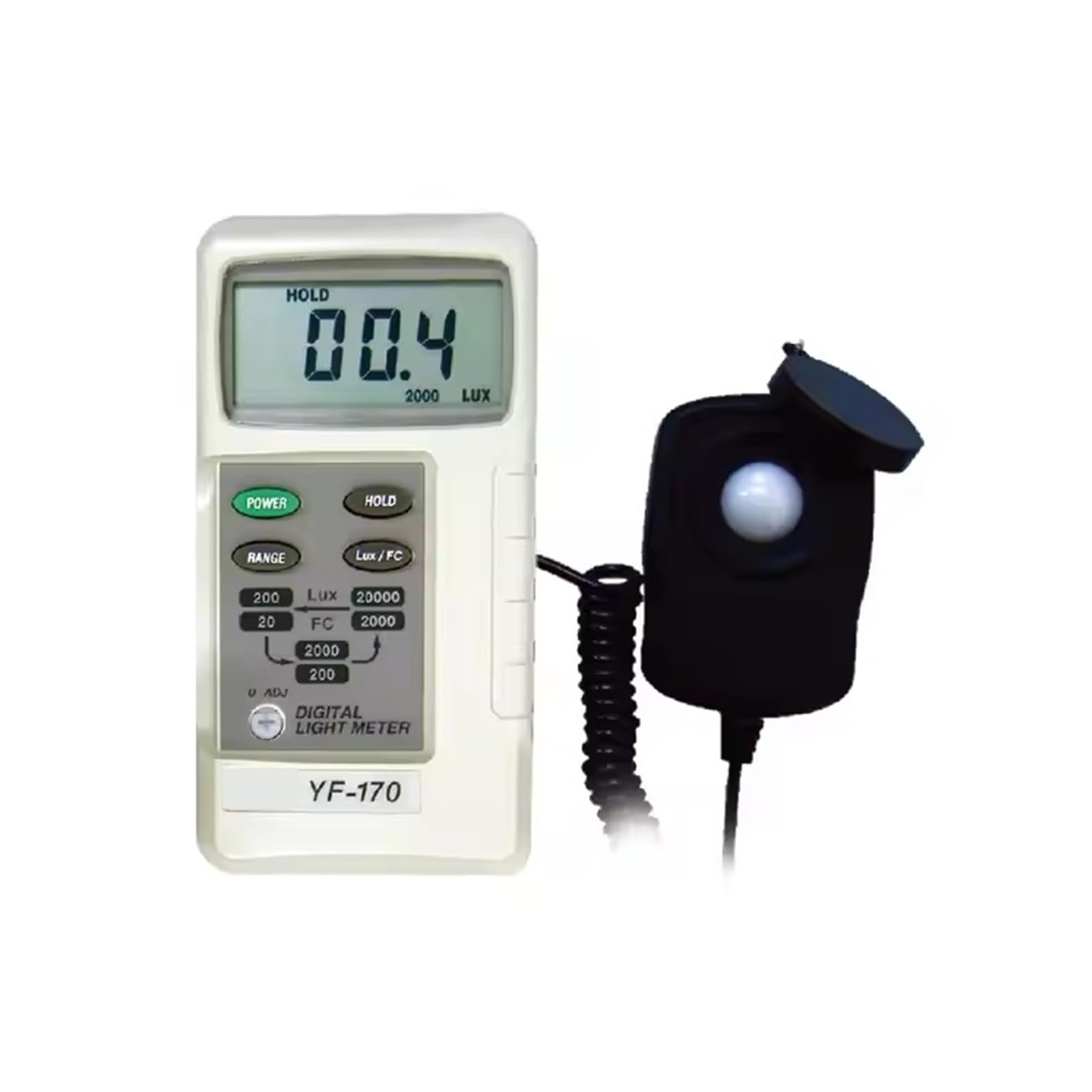 Spectrometer, YF-170 Digital Light Meter Lux Luxmeter Illuminometer