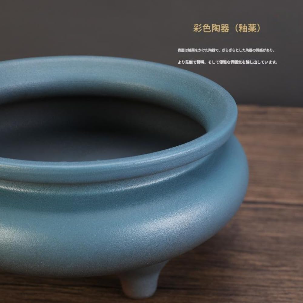 牛型香炉 香炉 蓋付 陶器 唐獅子 鳳凰 不死鳥 和風置物 縁起物 魔除け 床の間