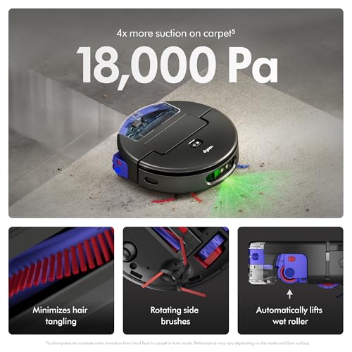 Image of Dyson Spot+Scrub Ai Wet and Dry Robot Vacuum - Self Cleaning Wet Roller, 18000 PA Suction, Detangling Roller, Ai Stain Identification