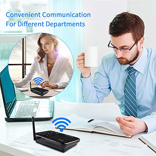 Wuloo Intercoms Wireless For Home 5280 Feet Range 10 Channel 3 Code, Wireless Intercom System For Home House Business Office, Room To Room Intercom, Home Communication System (6 Packs, Black) #TOP3
