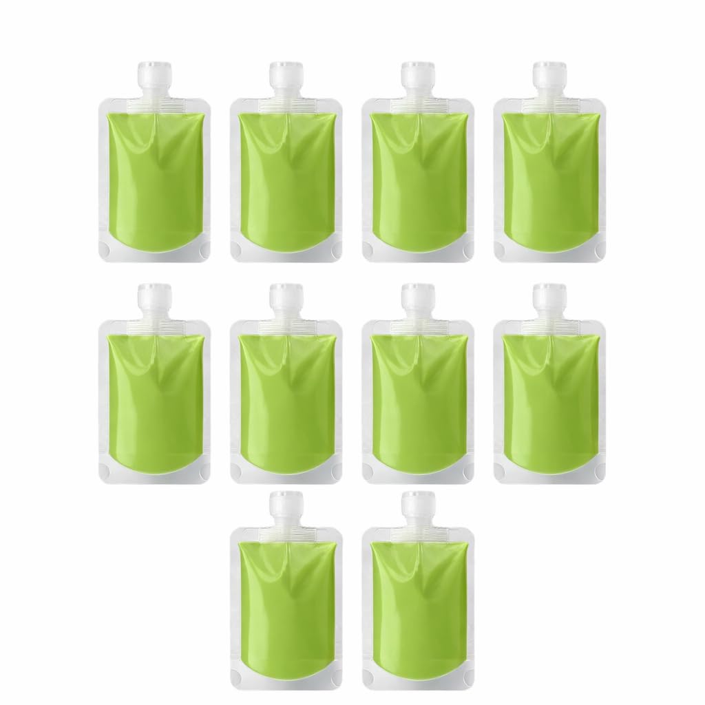 shivananta liquid travel pouches 10 pcs leakproof squeeze bags for shampoo lotion cream storage containers portable toiletry transparent pouch for travel accessories