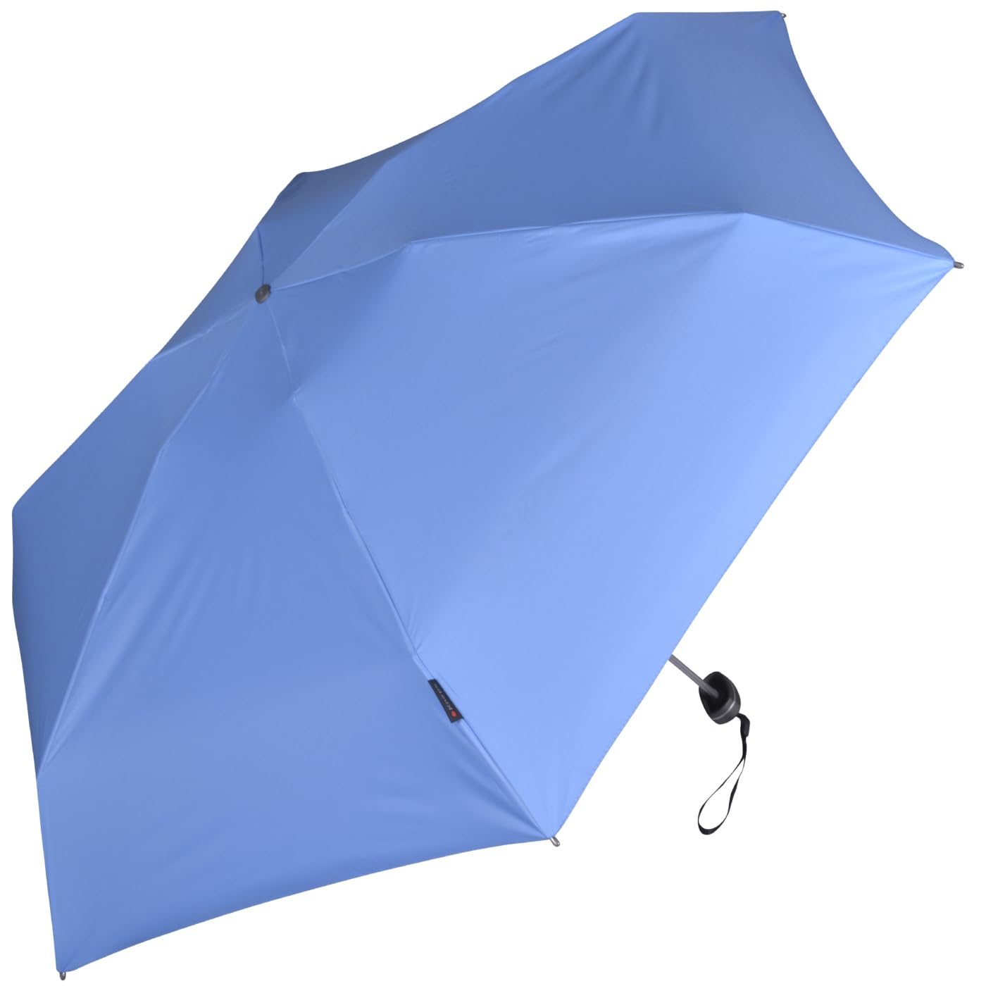 Knirps Ombrello tascabile da viaggio, Blu - rivestimento nero - protezione UV, 93
