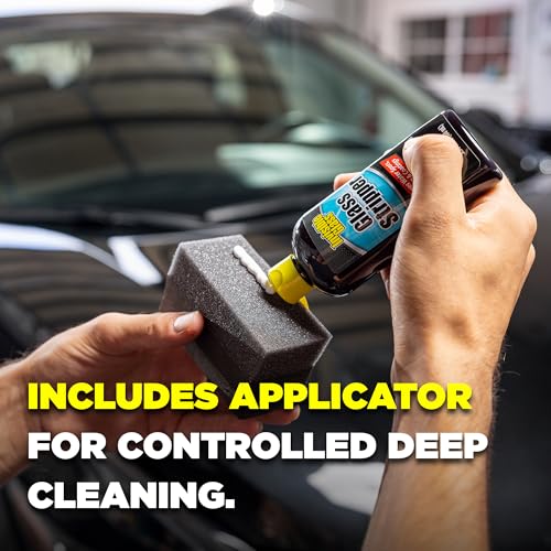 Image of Invisible Glass 91411 Glass Stripper Water Spot Remover Kit - Cerium Oxide Based Auto Glass Polish for Windshields, Hard Water Spots, Road Films & Old Coatings - 4 Fl Oz