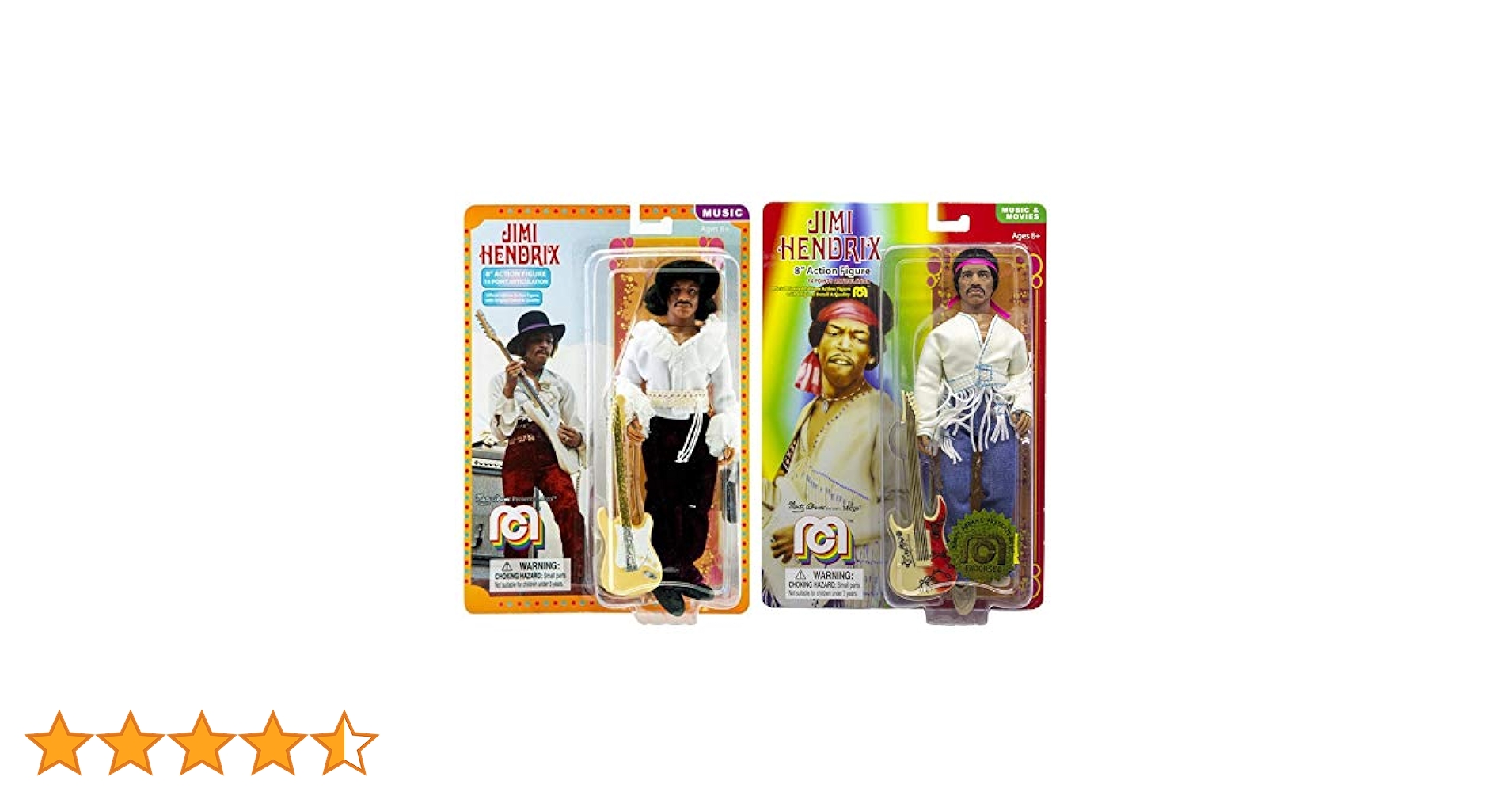 Jimi Hendrix Figure 2体 レア MEGO Amazon.com: Mego Music Icons Jimi Hendrix Set of 2 Action
