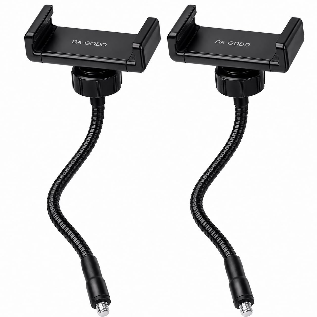 Flexible Phone Holder for Ring Light & Tripod with 1/4 Inch Screw Thread, Adjustable Mobile Clamp Stand, Flexible Gooseneck Mount for Video Recording, Live Streaming & Photography-image-40