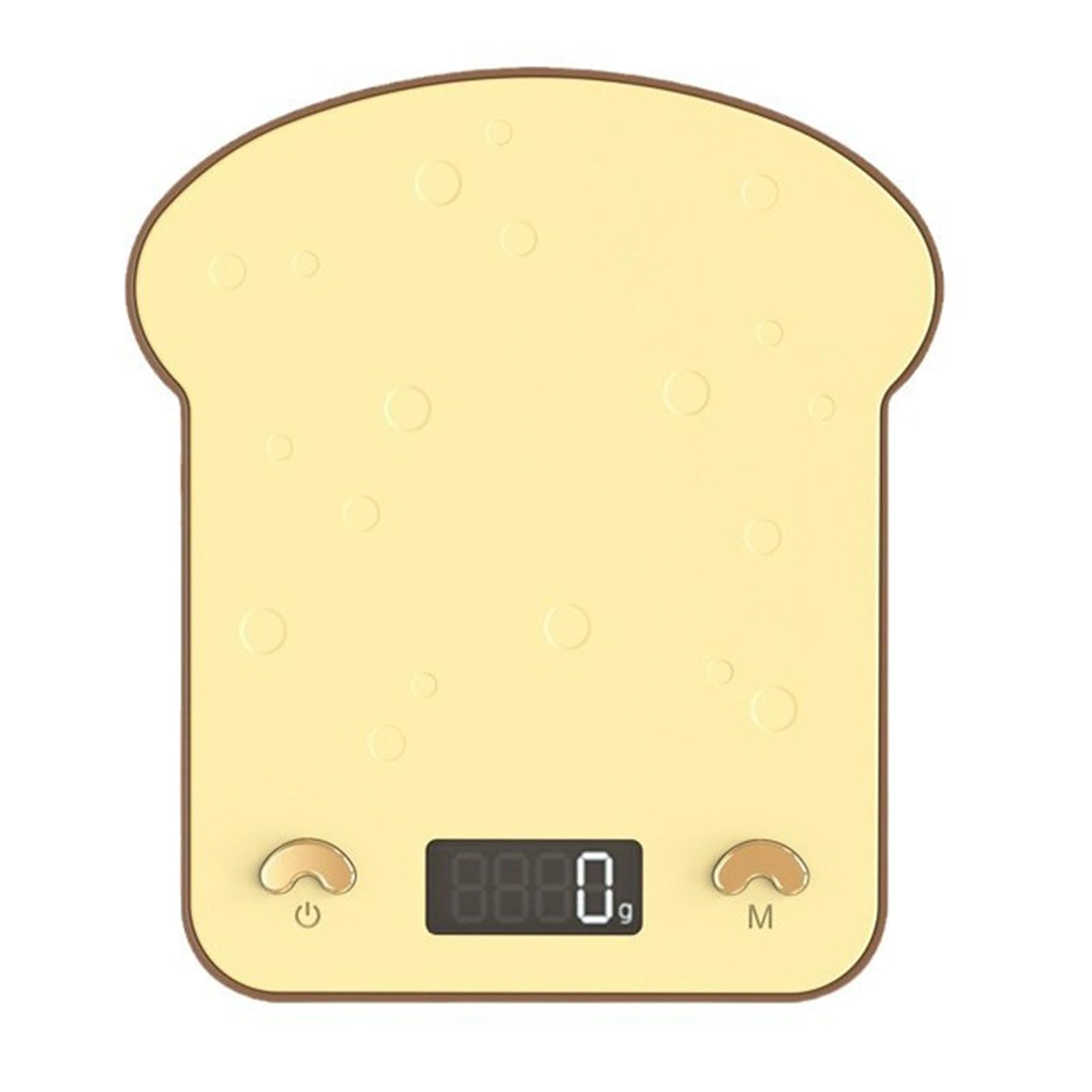 MALSSE Digital Wighting Scale Perfect for Home Baking and Cooking Toasts Shape Digital Scale with High Accuracy Sensors Home Baking Enthusiasts