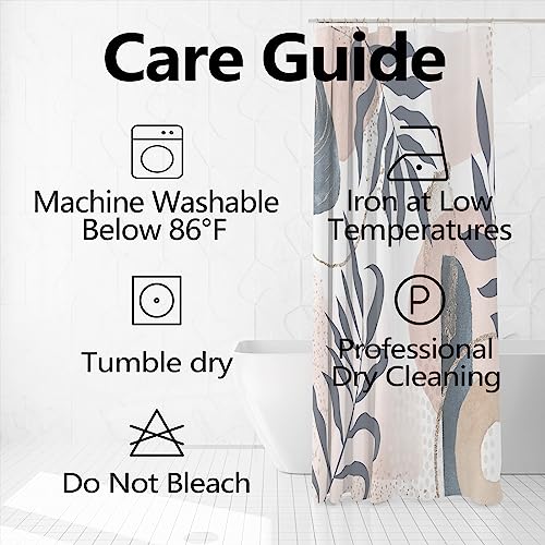 Rideau de douche imperméable feuilles de palmier déco rustique chic - 6