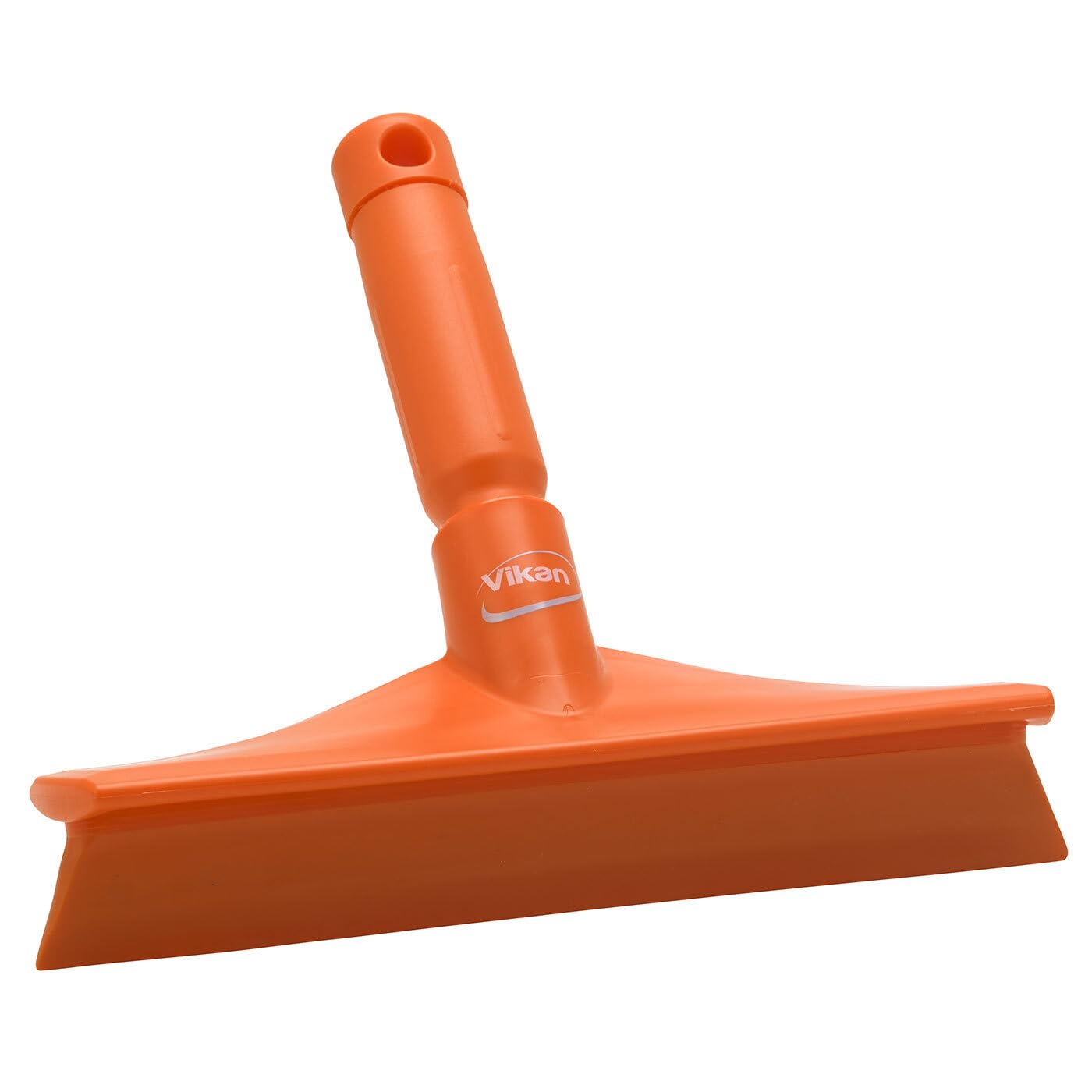 Vikan 71257 Rubber Polypropylene Frame Bench Single Blade Squeegee, 10", Orange