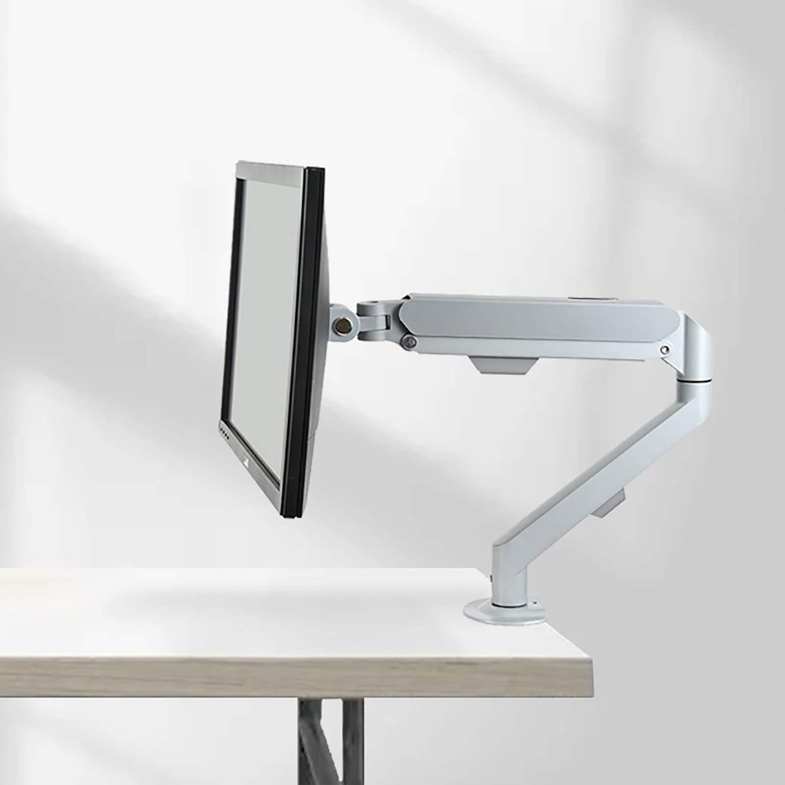 asdchZen Monitor Mount,Monitor Arm With Clamp And Perforation Base,Heavy Duty Fully Adjustable,Monitor Stand Mount Fits 10-30Inch Computer Screens