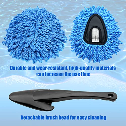 2Pcs Mini Car Duster Cleaning Brush, Soft Microfiber Multi-Functional Car Cleaning Brush, Cleaning Brush Dusting Tool For Car, Home, Kitchen (Blue) #TOP3
